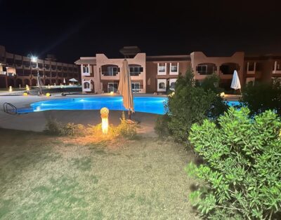 اميكسيكو براديس العين السخنة – شاليه غرفتين و2حمام ارضي بحديقه امام البسين مباشرة