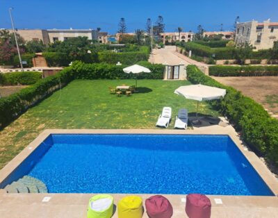 الساحل الشمالي مارينا 4 – فيلا 5 غرف 6 حمام بحمام سباحة و جاردن خاصة