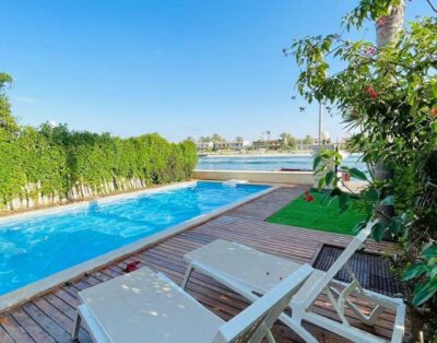 الساحل الشمالي مارينا 5 – فيلا 5 غرف 4 حمام صف أول على البحيرة بحمام سباحة خاص