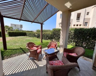 الساحل الشمالي امواج – فيلا دوبلكس 3 غرف 2 حمام بجاردن خاصة وفيو مباشر على حمام السباحة